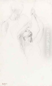 Buste de jeune homme, etudes pour La fille de Jephte