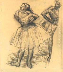 Deux danseuses debout by Edgar Degas
