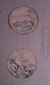 Un Chien Chassant Un Lievre by Matthaus the Elder Merian