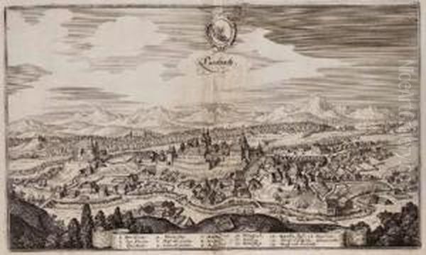 Konvolut Von 10 Ortsansichten Oberosterreich:lambach - view 1