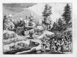 Novae Quaedam Ac Paganae Regiunculae Circa Acidulas Swalbacenses by Matthaus the Elder Merian