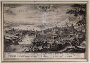 Geneve - Genff by Matthaus the Elder Merian