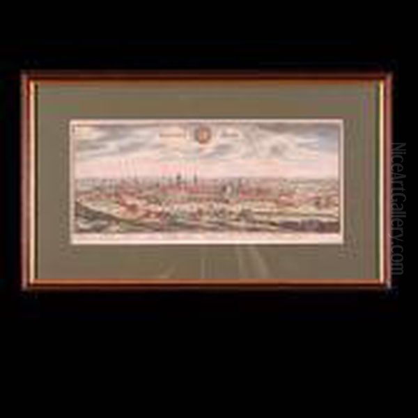 Widok Gdanska, 1638 R. Z: J. L. Gottfrieda, Neuwe Archontologia Cosmica, Frankfurt 1638 - view 1