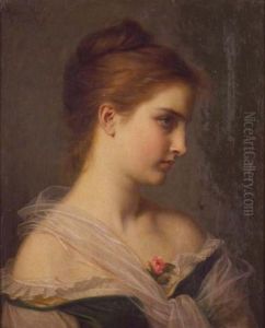 French, - Portrait Of A Youngwoman