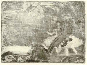 On Stage I (Sur la scene) by Edgar Degas