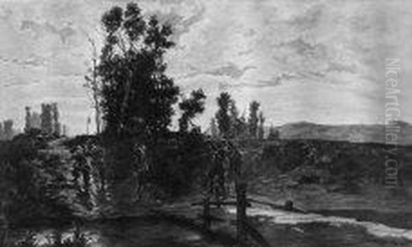 Paesaggio Con Armigeri Febbraio 1880 - view 1