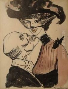 La Belle Et L'admirateur by Alexis Merodack-Jeanneau