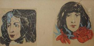 Figures Symbolistes by Alexis Merodack-Jeanneau