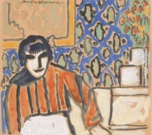 Femme Dans Un Interieur by Alexis Merodack-Jeanneau