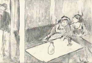 Women in a cafe (Femmes au cafe) by Edgar Degas