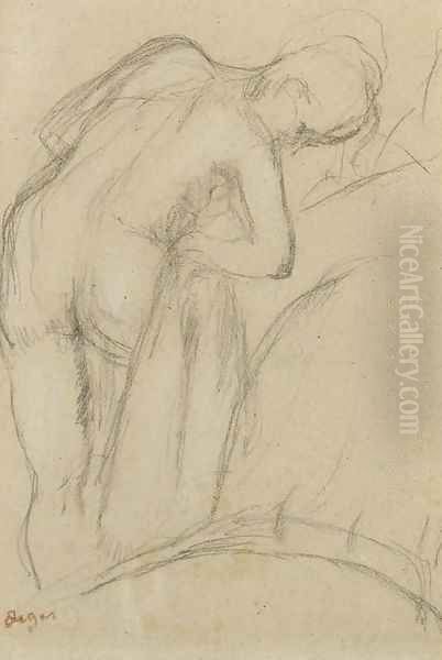 Apres le bain, femme s'essuyant 2 - view 1