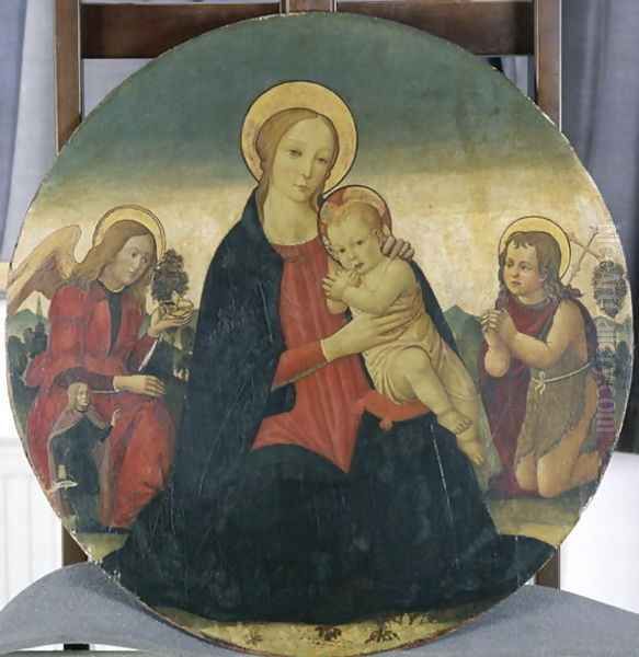 Madonna and Child with Archangel Raphael and St. John, c.1490 - view 1