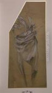 Etude De Femme Drapee Debout by Luc-Olivier Merson