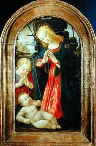 Madonna and Child with the infant St. John the Baptist by Jacopo Del Sellaio