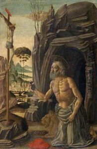 St. Jerome as a Penitent, c.1590 by Jacopo Del Sellaio