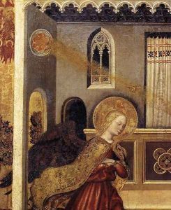 Annunciation (detail) c. 1425 by Gentile Da Fabriano