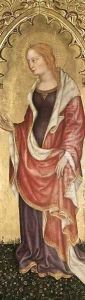 Coronation of the Virgin and Saints (detail) c. 1400 by Gentile Da Fabriano