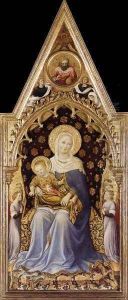 Quaratesi Altarpiece- Virgin and Child 1425 by Gentile Da Fabriano