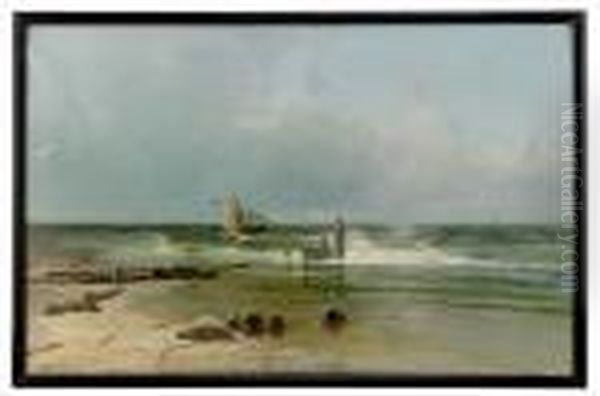 A Sailing Boat By The Beach - view 1