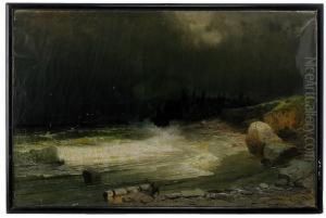 An Approaching Storm Off The Baltic Coast by Arsenii Ivanovich Meshcherskii
