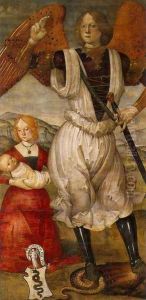 Archangel St Michael 1480 by Bartolomeo Della Gatta