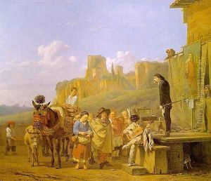A Party of Charlatans in an Italian Landscape 1657
