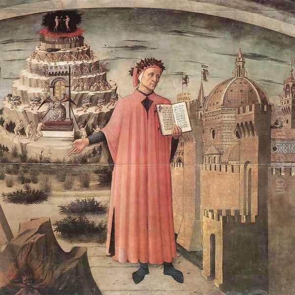 Dante Illuminating Florence With His Poem (detail) - view 1