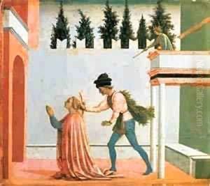 Martyrdom Of St Lucy (Predella) 5 1445 2 by Domenico Di Michelino