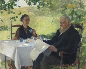 Tea On The Porch by Willard Leroy Metcalf