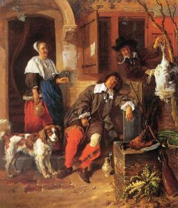 The Sleeping Sportsman by Gabriel Metsu