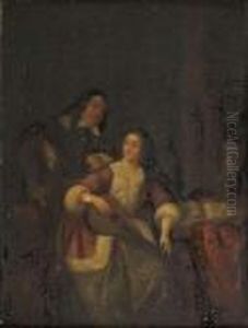 La Joueuse De Luth by Gabriel Metsu