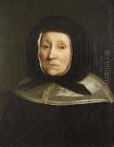 Portrat Einer Alten Frau. by Gabriel Metsu