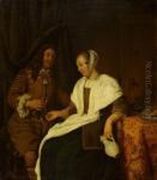 Mann Und Frau In Einem Interieur. - view 1