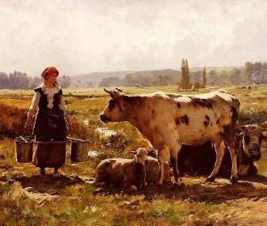 La Laitiere (The Milkmaid) by Julien Dupre
