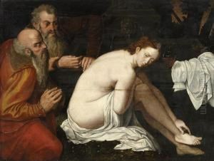 Susanna Und Die Alten by Jan Massys