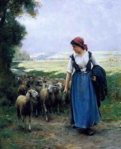 The Young Shepherdess by Julien Dupre