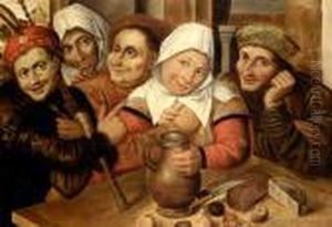 Peasant Making Advances On A Woman Peasant Making Advances On A Woman