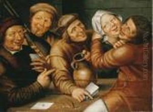 Peasants Carousing And Playing Cards Peasants Carousing And Playing Cards