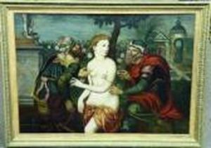 Susanna And The Elders by Jan Massys
