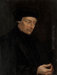 Portrait Of Erasmus by Quinten Metsys