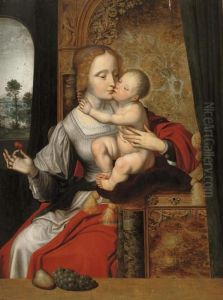 The Madonna Of The Cherries by Quinten Metsys