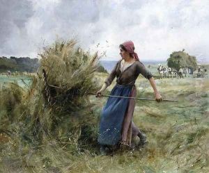 Peasant with Hay by Julien Dupre