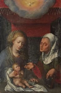 The Virgin And Child With Saint Elizabeth by Quinten Metsys