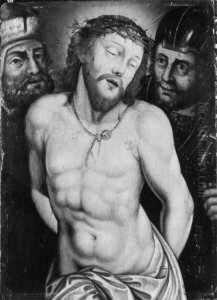 Ecce Homo. Der Dornengekronte Christus Zwischen Zwei Schergen. by Quinten Metsys