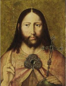 Christ As Salvator Mundi by Quinten Metsys