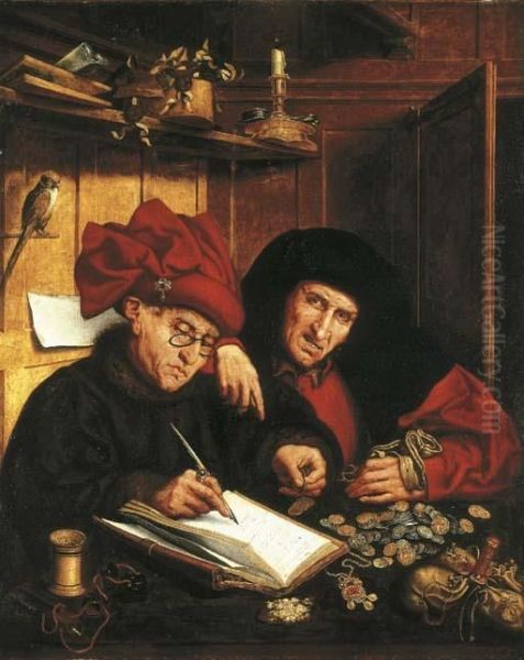 A Banker And His Client - view 1
