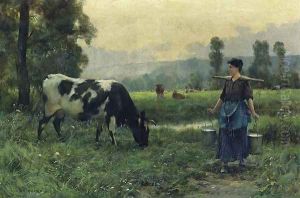 The Milkmaid I by Julien Dupre