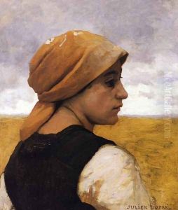 Peasant Woman in Profile by Julien Dupre