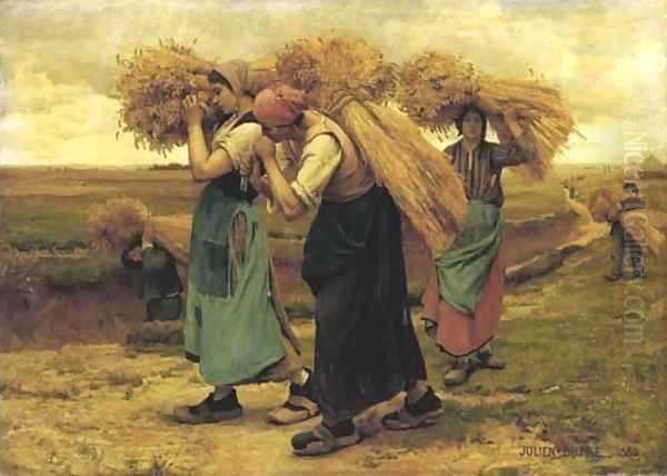Au retour de la moisson by Julien Dupre