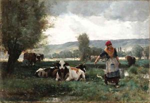 La Laitire (The Milk Maid) by Julien Dupre